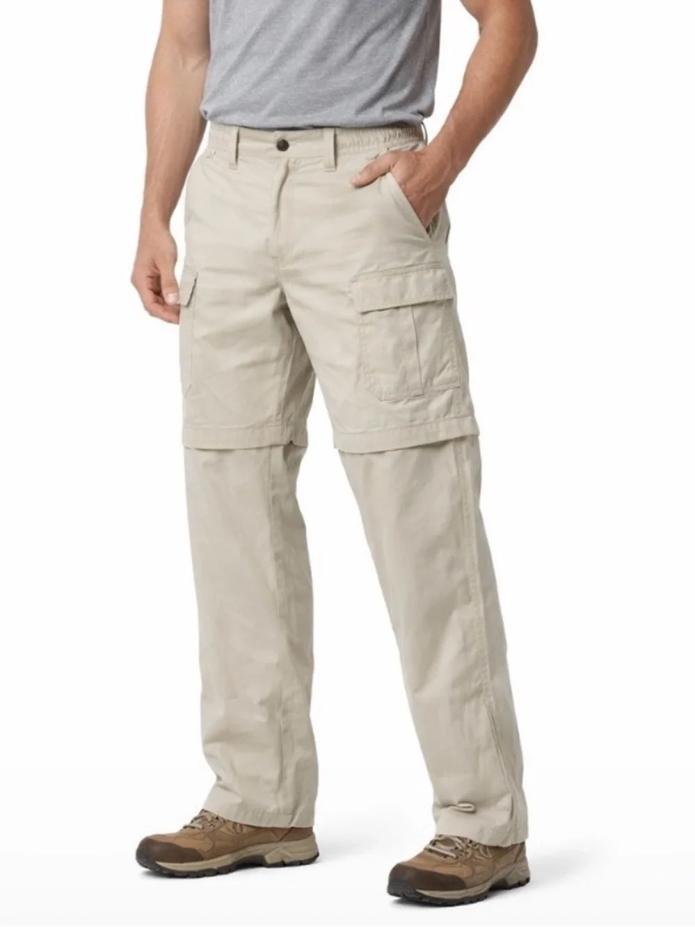 World Wide Sportsman tactical pants cargo utility tan nylon convertible NEW 3XL